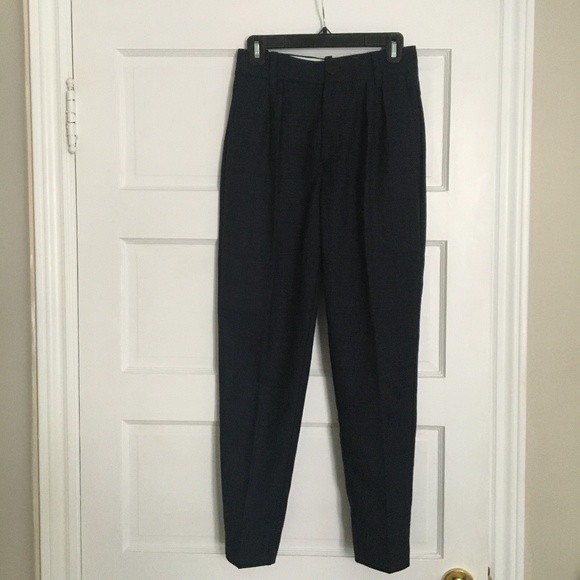 MANGO High-Waisted Pants in Navy US Size 2 - Picture 4 of 6
